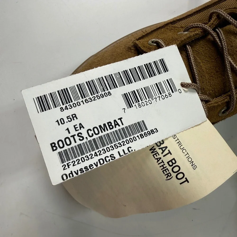 Altama Army Combat Boots Temperate Weather‎ Brown Size 10.5 New With Tags